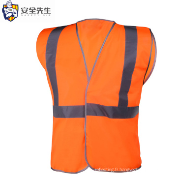 EN 20471 ANSI Orange High Visibility Clothing Reflective Gite Fabricants